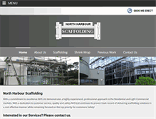 Tablet Screenshot of northharbourscaffolding.co.nz